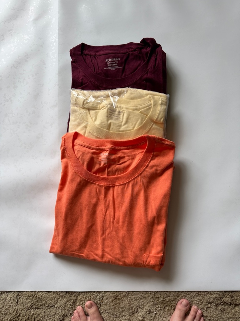 St. John's Bay Performance Tee - Burgundy
